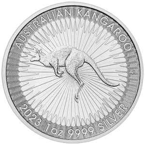 Australijski Kangur 1 uncja srebra 2023 rewers