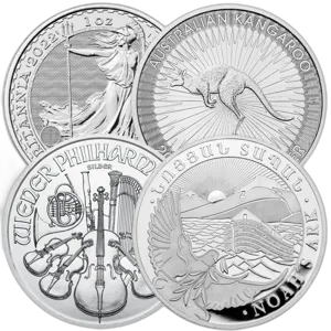 Moneta 1 uncja srebra losowe lata